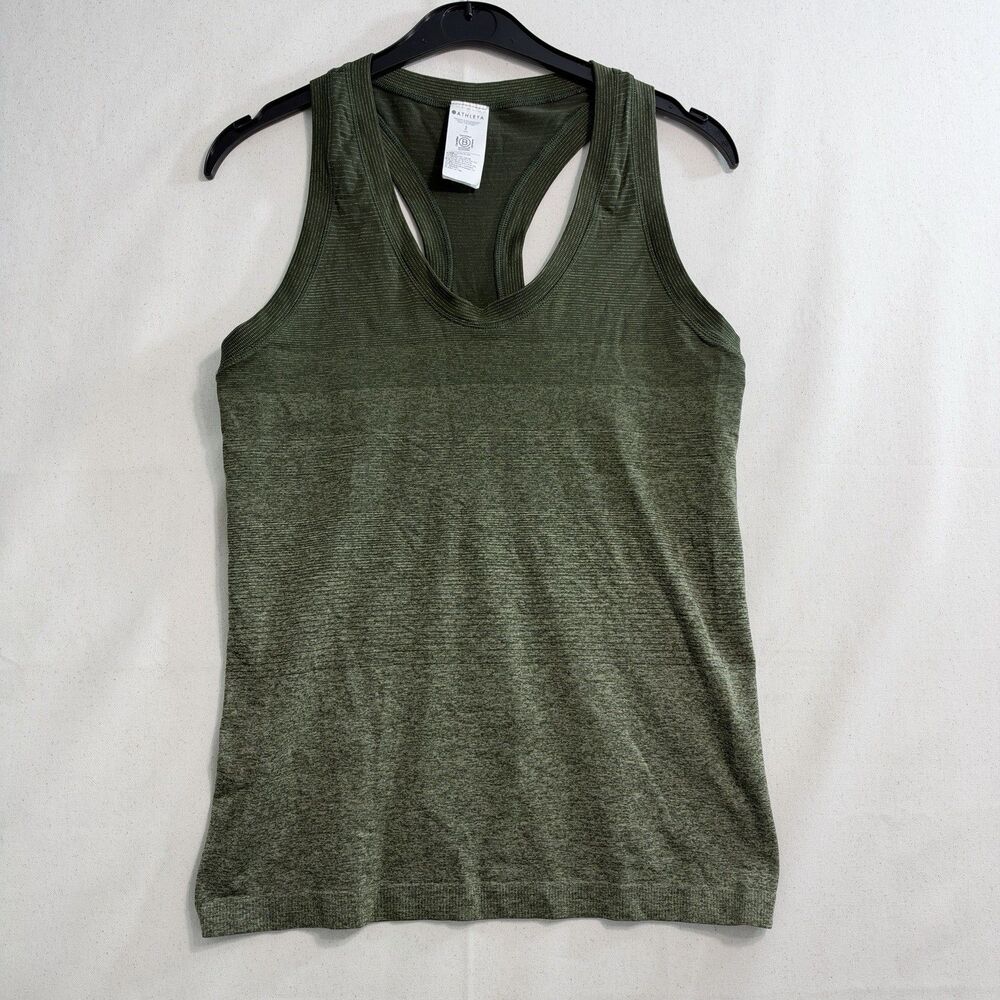 Athleta Green Gradient Movement Seamless Sleeveless Tank Top Women's Size Small